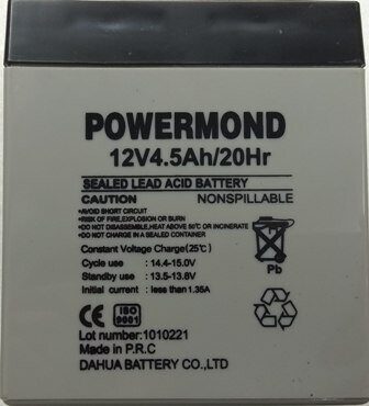Μπαταρία 12V/ 4.5AH POWERMOND Επαναφορτιζόμενη Μολύβδου