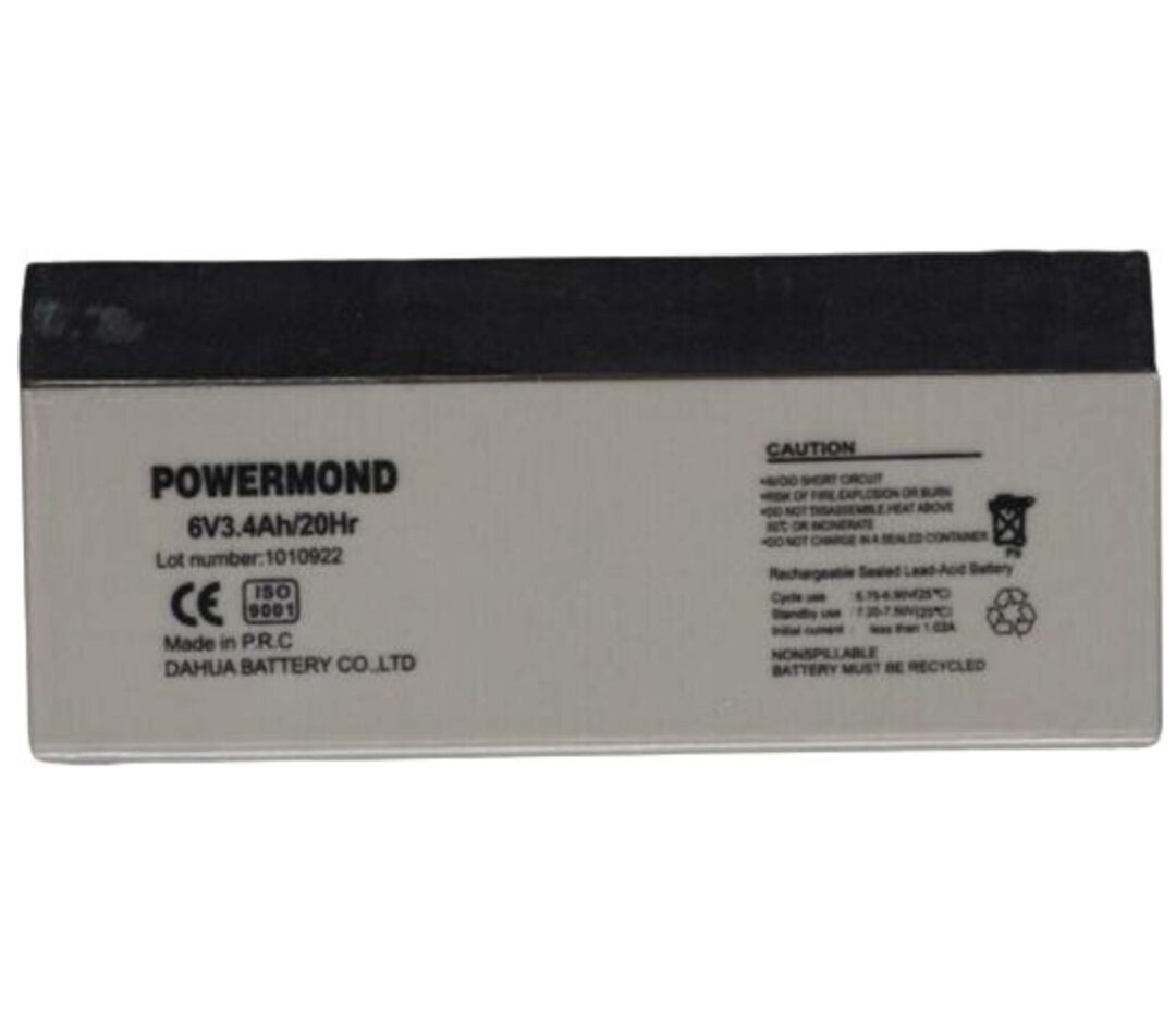 101-041-o1-10 Μπαταρία 6V/ 3.4Ah POWERMOND Επαναφορτιζόμενη Μολύβδου
