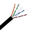 ANGA ST-L04 (305μ) Καλώδιο UTP CAT6 CCA/PVC/PET Μαύρο