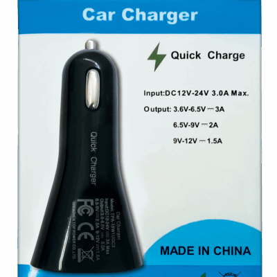 QUICK-CAR CHARGER 18W Ταχυφορτιστής αυτοκινήτου 18W (3.2.10) AMARAD
