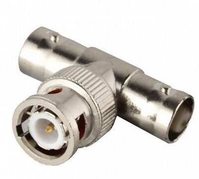 ANGA Adapter BNC αρσενικό σε 2x BNC θηλυκά (T)