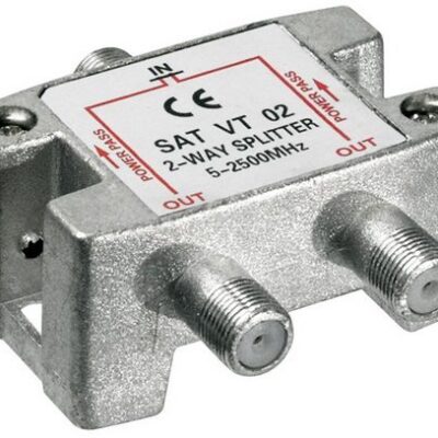 VT02 Splitter 2 Εξόδων 5-2450MHz Με διέλευση τάσης = 271-192