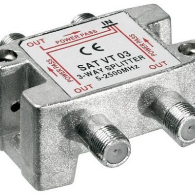 VT03 Splitter 3 Εξόδων 5-2450MHz Με διέλευση τάσης = 271-193