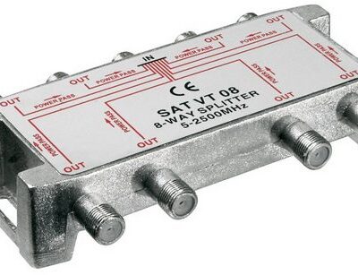 VT08 Splitter 8 Εξόδων 5-2450MHz Με διέλευση τάσης = 271-198