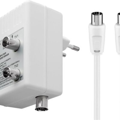 Ενισχυτής γραμμής ενίσχυση TV 15dB 47-862MHz με δύο εξόδους