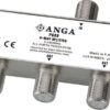 ANGA PS03 Splitter 3 Εξόδων TV/SAT 5-2400MHz Με διέλευση τάσης
