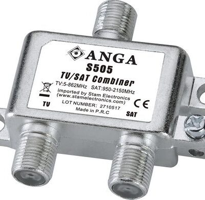 ANGA S505 Μίκτης - Διαχωριστής TV/SAT επιγείου και δορυφορικού σήματος για εσωτερικό χώρο ΑΜΦΙΔΡΟΜΟ
