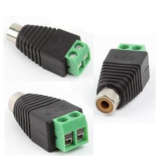 ANGA PS-046 RCA θηλυκό σε ακροδέκτες βίδες