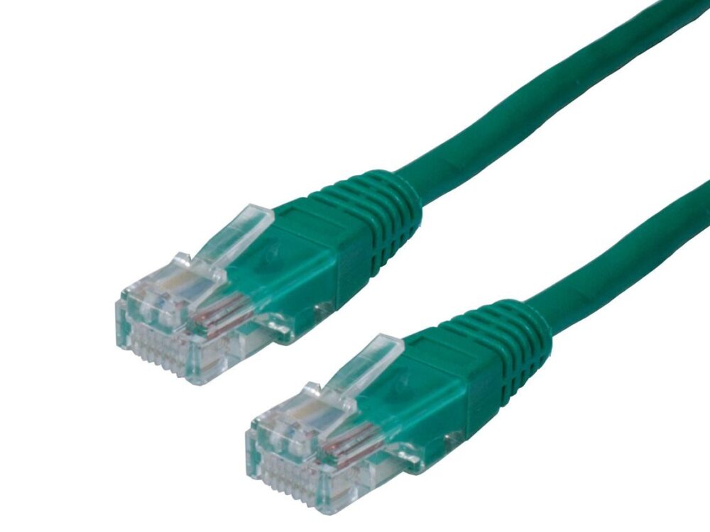 ANGA 0.5m CAT6E PATCH CABLE GREEN CCA