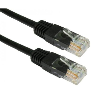 ANGA 0.5m UTP PATCH CABLE BLACK CAT6E CCA
