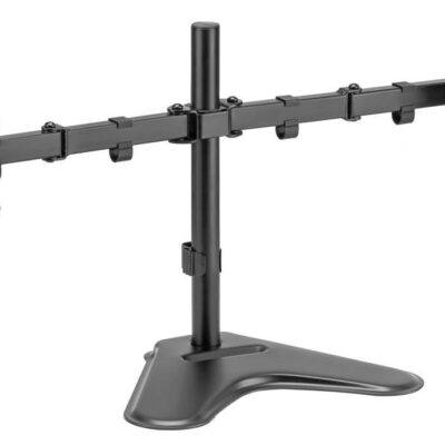BRATECK Βάση Γραφείου LDT66-T024 για 2 Οθόνες έως 32" με Βραχίονα