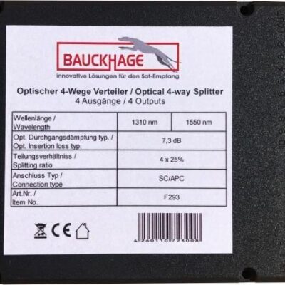 OPTICAL 4-WAY SPLITTER SC/APC