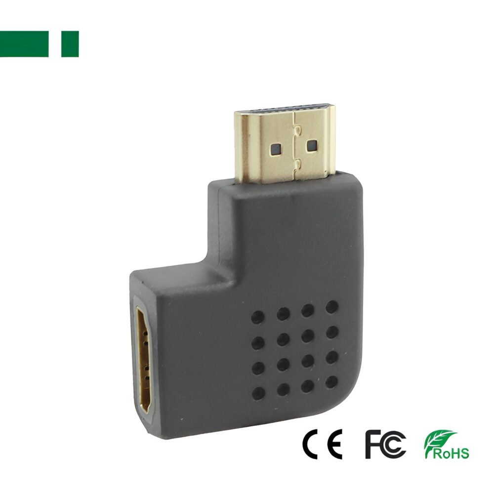 Adapter ANGA PS-A016 HDMI (A) αρσενικό σε HDMI (A) θηλυκό "δεξιός"