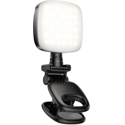 Φως LED Hoco K28 Beauty Mini 200mAh με 9 Επιλογές Φωτισμού απο Θερμό έως Ψυχρό Φώς και Μανταλάκι Στερέωσης