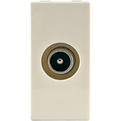 747302S Πρίζα TV-Radio - SAT τερματική 1 θέσης Ιβουάρ 1db GEYER