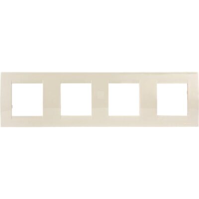 804012G Οριζόντιο 4πλό πλαίσιο Ιβουάρ GEYER