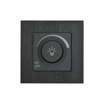 ΕΥΡΙΠΟΣ DIMMER ΓΙΑ LED 500W ΜΕΤΑΛΛΙΚΟΣ ΜΑΥΡΟ BASSIAKOS