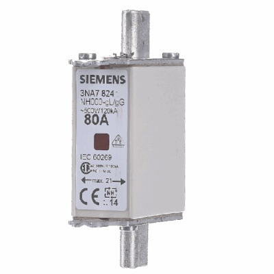 ΑΣΦΑΛΕΙΑ ΜΑΧΑΙΡΩΤΗ SIEMENS 80Α ΝΗ000 500V AC