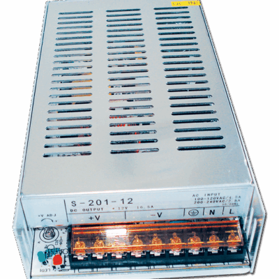 S-200-12 Switching τροφοδοτικό enclosed frame 12V 16,5A (1.1.5) AMARAD