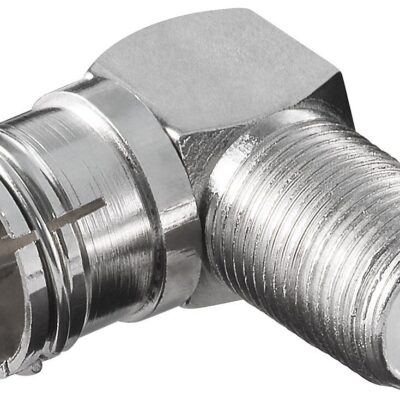 Adapter IEC (TV) θυλ. σε F θυλ. (ορθής γωνίας)