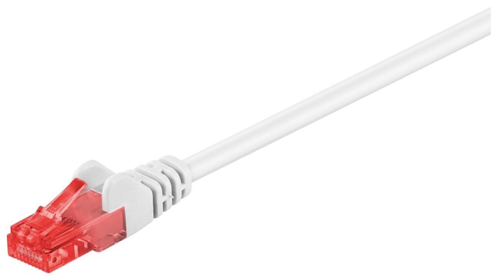 ANGA 1m UTP CAT6e Patch Cable Straight Λευκό CCA