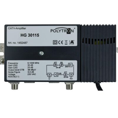 POLYTRON Κεντρικός Ενισχυτής HG 30115  30dB