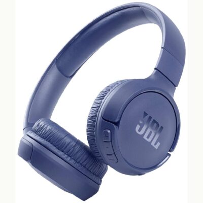 Bluetooth Ακουστικά Stereo JBL JBLT510  Over-ear  Pure Bass Sound Multipoint, Υποστηρίζει Voice Assistant με 40 hr Λειτουργίας Μπλε