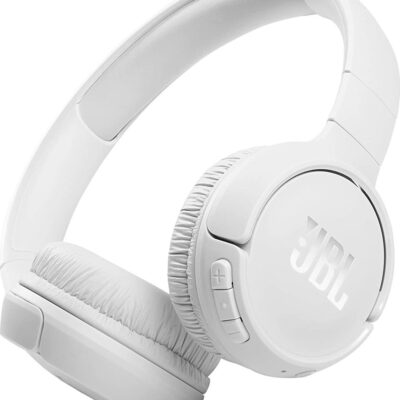 Bluetooth Ακουστικά Stereo JBL JBLT510  Over-ear Pure Bass Sound Multipoint Υποστηρίζει Voice Assistant με 40hr Λειτουργίας Λευκά