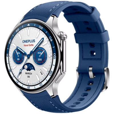 Smartwatch OnePlus Watch 2 1,43" AMOLED GPS NFC IP68 με Δυνατότητα Κλήσεων Nordic Blue