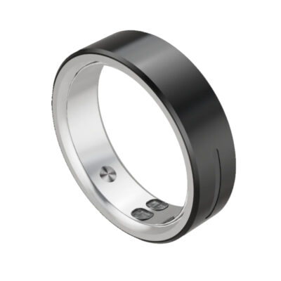 Smart Ring Maxcom mRing MR200 No.12 (Εσωτερική Διάμετρος 21.7mm) IP68 με Μετρητή Παλμών, Ύπνου, Θερμίδες, Βήματα Μαύρο