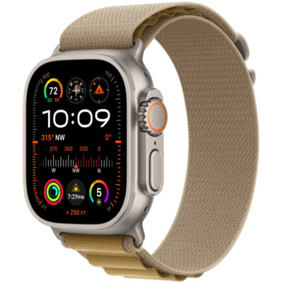 Apple Watch Ultra 2 49mm GPS eSIM NFC IP6X Natural Case μεTan Alpine Loop MX4F3NF/A
