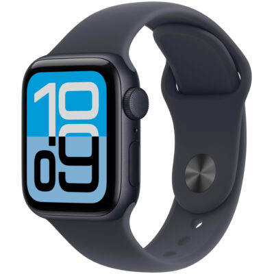 Apple Watch SE 3 (2025) Aluminum 40mm GPS eSim NFC 5 ATM Aluminum Case Midnight με Sport Band Midnight MEH94ZR/A