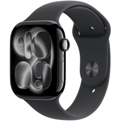 Apple Watch Series 11 (2025) Aluminum 46mm GPS eSim NFC IP6X  Aluminum Case Jet Black με Sport Band Black MEUW4ZR/A