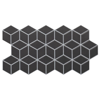 Πλακάκι RHOMBUS Black KARAG 26,5x51cm