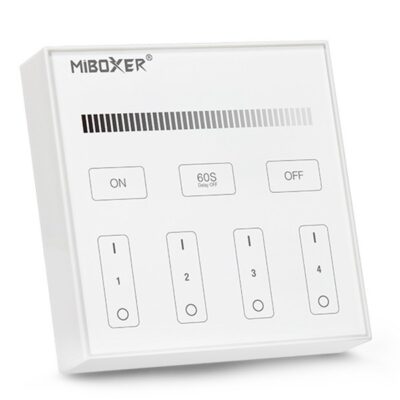 ΑΣΥΡΜΑΤΟ ΧΕΙΡΙΣΤΗΡΙΟ ΤΟΙΧΟΥ RF DIMMER ΕΞΩΤΕΡΙIKO ΤΕΤΡΑΓΩΝΟ 4  ΚΑΝΑΛΙΑ ΓΙΑ ΜΟΝΟΧΡΩΜΗ