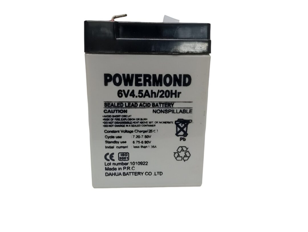 101-029-o1-150 Μπαταρία 6V/ 4.5AH POWERMOND Επαναφορτιζόμενη Μολύβδου