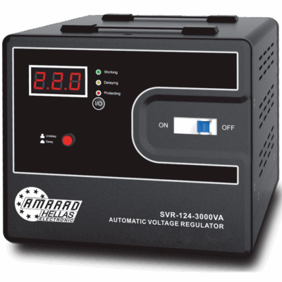 SVR-3000VA Σταθεροποιητής τάσης τύπου relay 3000VA (9.1.32) AMARAD