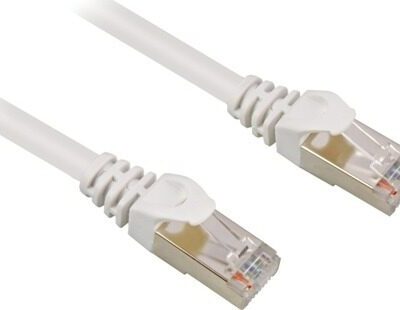 ANGA 0.5m UTP PATCH CABLE WHITE CAT6E CCA