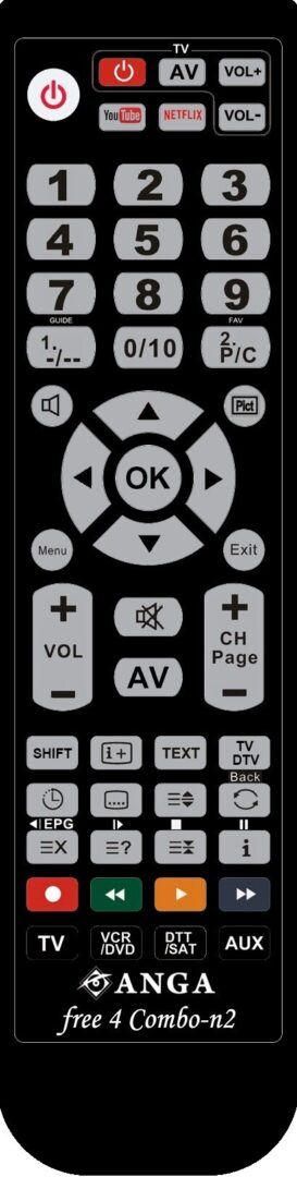 Lexicon - HRC-540 Remote Control - Artwork Rendering - 12032013 Free4 Combo-N2(Blister) Τηλεχειριστήριο ANGA