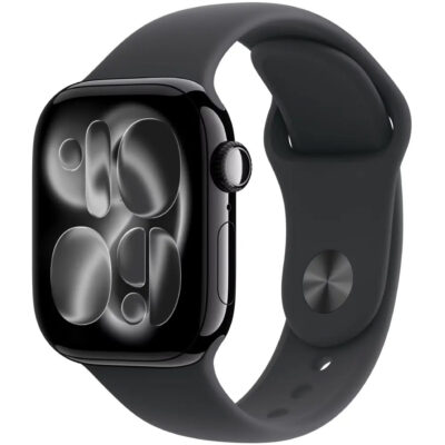 Apple Watch Series 11 (2025) Aluminum 42mm GPS NFC IP6X  Aluminum Case Jet Black με Sport Band Black MEQT4WF/A