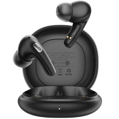 Wireless Hands Free Acefast W3 v5.4 350mAh ANC TWS 4-mic ENC με Mini Θήκη Φόρτισης Μαύρα