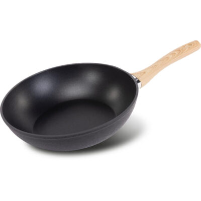 Τηγάνι Wok NATUR Αντικολλητικό Αλουμινίο 28cm Lamart LT1306 Μαύρο