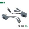 ANGA Video Balun Παθητικό PS-H206PA (Ζεύγος) 350 - 550 Μέτρα με καλώδιο σε αρσενικό BNC & καλώδιο με DC Jack σε RJ45