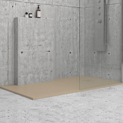 Ντουζιέρα ορθογώνια υψηλής αντοχής CLASSIC Beige KARAG 140x70cm