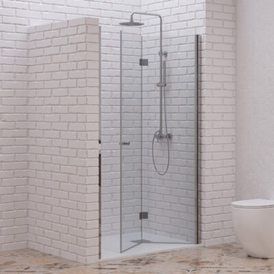 Καμπίνα από τοίχο σε τοίχο με διάφανο κρύσταλλο S 7 PORTA Cromo KARAG 90x200cm