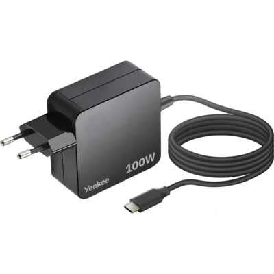 Universal Φορτιστής Yenkee YAU C100 PD100W με USB-C Καλώδιο για Smartphones / Tablets and Laptops 1.8m